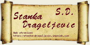 Stanka Drageljević vizit kartica